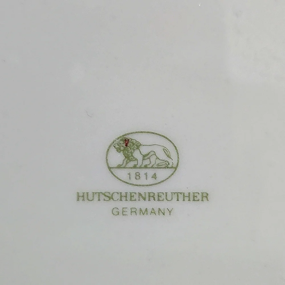 Hutschenreuther Elegant‎ Fruit Design Plate w Green Rim